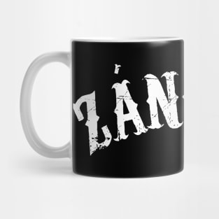 Zángano - white letter grunge design Mug